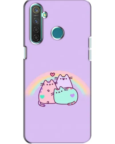 Чохол для Realme 5 з картинкою «Веселкові Пушини» Чохол для Realme 5 з картинкою «Веселкові Пушини»