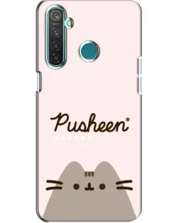 Чохол для Realme 5 з картинкою «Pusheen логотип» Чохол для Realme 5 з картинкою «Pusheen логотип»