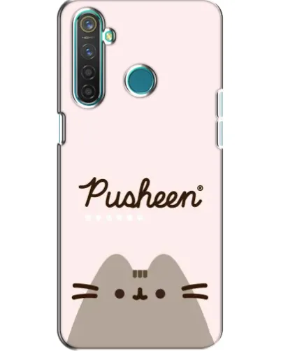Чохол для Realme 5 з картинкою «Pusheen логотип» Чохол для Realme 5 з картинкою «Pusheen логотип»