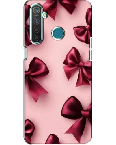 Чехол для Realme 5 с картинкой «Бордовый атлас»