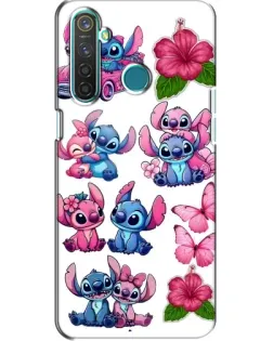 Чохол для Realme 5 з картинкою «Стікери Stitch та Angel» Чохол для Realme 5 з картинкою «Стікери Stitch та Angel»