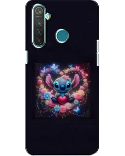 Чохол для Realme 5 з картинкою «Stitch у квітах» Чохол для Realme 5 з картинкою «Stitch у квітах»