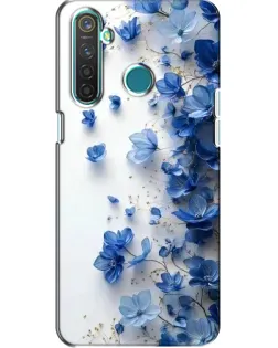 Чохол для Realme 5 з картинкою «Блакитний квітковий каскад» Чохол для Realme 5 з картинкою «Блакитний квітковий каскад»