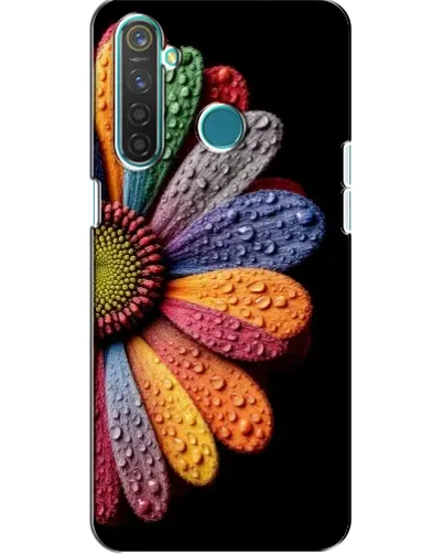 Чохол для Realme 5 з картинкою «Райдужна квітка»