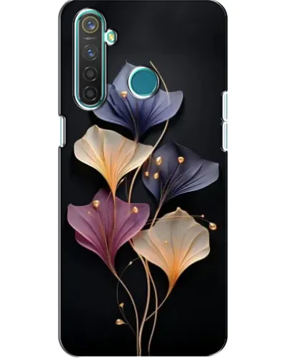 Чохол для Realme 5 з картинкою «Лілові квіти грації»