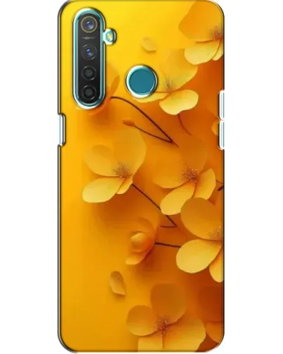 Чохол для Realme 5 з картинкою «Золоті пелюстки»