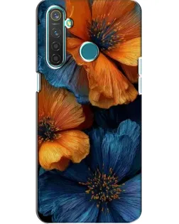 Чохол для Realme 5 з картинкою «Яскрава синьо-помаранчева флора» Чохол для Realme 5 з картинкою «Яскрава синьо-помаранчева флора»