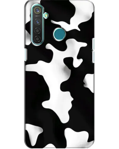 Чехол для Realme 5 с картинкой «Черно-белое пятно»