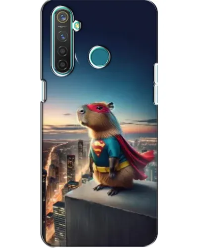 Чехол для Realme 5 с картинкой «Капи-мен супергерой» Чехол для Realme 5 с картинкой «Капи-мен супергерой»