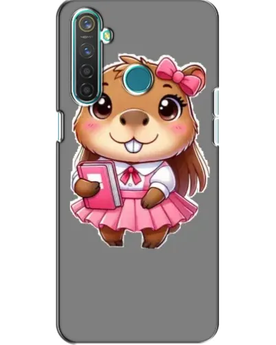 Чехол для Realme 5 с картинкой «Девочка капибара» Чехол для Realme 5 с картинкой «Девочка капибара»