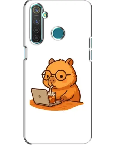 Чехол для Realme 5 с картинкой «Капибара с ноутбуком» Чехол для Realme 5 с картинкой «Капибара с ноутбуком»