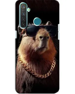 Чохол для Realme 5 з картинкою «Капібара золотий ланцюг» Чохол для Realme 5 з картинкою «Капібара золотий ланцюг»