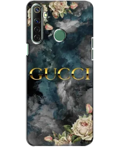 Чехол для Realme 6i с картинкой «Абстрактные цветы Gucci» Чехол для Realme 6i с картинкой «Абстрактные цветы Gucci»