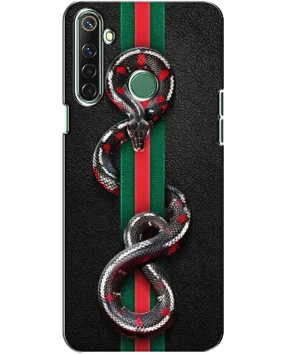 Чехол для Realme 6i с картинкой «Gucci — змея на полосе» Чехол для Realme 6i с картинкой «Gucci — змея на полосе»