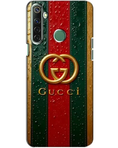 Чехол для Realme 6i с картинкой «Gucci — фирменная полоса и золото» Чехол для Realme 6i с картинкой «Gucci — фирменная полоса и золото»