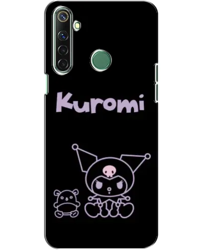 Чехол для Realme 6i с картинкой «Kuromi — черный минимализм»