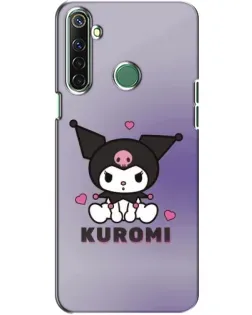Чехол для Realme 6i с картинкой «Kuromi — фиолетовый арт»