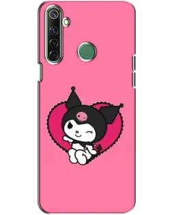 Чехол для Realme 6i с картинкой «Kuromi — любовь в сердце»