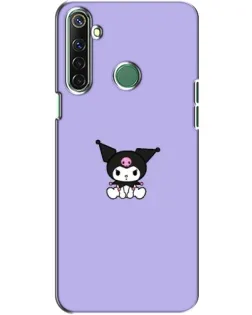 Чехол для Realme 6i с картинкой «Kuromi — фиолетовый минимализм»
