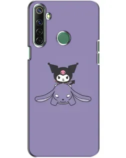 Чехол для Realme 6i с картинкой «Kuromi на лиловом фоне»