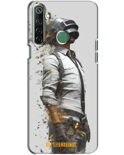 Чехол для Realme 6i с картинкой «PUBG — боец в пыли»