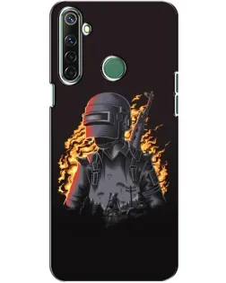 Чохол для Realme 6i з картинкою «PUBG — вогняний силует» Чохол для Realme 6i з картинкою «PUBG — вогняний силует»