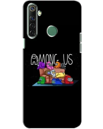Чехол для Realme 6i с картинкой «Логотип Among Us»