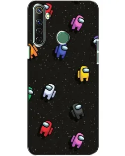 Чехол для Realme 6i с картинкой «Космический паттерн Among Us» Чехол для Realme 6i с картинкой «Космический паттерн Among Us»