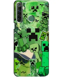 Чохол для Realme 6i з картинкою «Кріпери Minecraft»