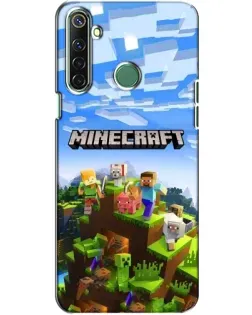 Чохол для Realme 6i з картинкою «Minecraft класичний світ»