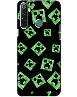 Чохол для Realme 6i з картинкою «Паттерн з кріперами»