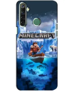 Чохол для Realme 6i з картинкою «Minecraft льодянийсвіт»
