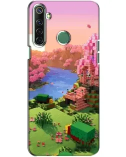 Чохол для Realme 6i з картинкою «Рожеве дерево Minecraft»