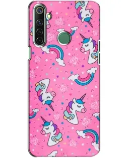 Чехол для Realme 6i с картинкой «Unicorn паттерн розовый» Чехол для Realme 6i с картинкой «Unicorn паттерн розовый»