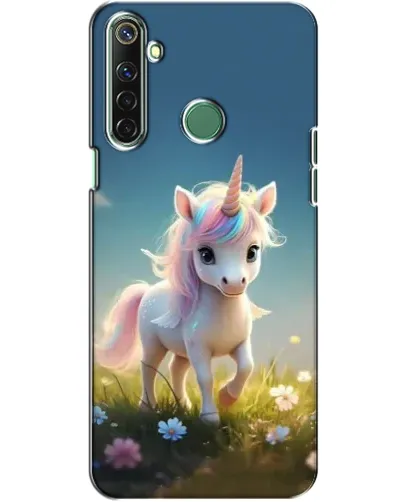 Чехол для Realme 6i с картинкой «Единорог на поляне» Чехол для Realme 6i с картинкой «Единорог на поляне»