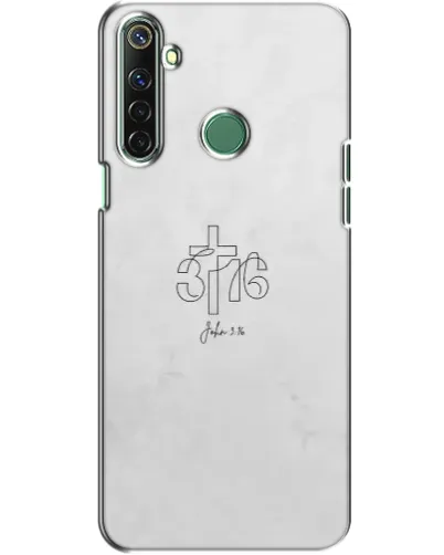 Чехол для Realme 6i с картинкой «Иоанна 3:16 Крест»