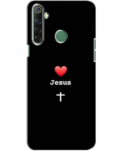 Чехол для Realme 6i с картинкой «Сердце - Jesus»