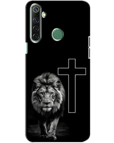 Чехол для Realme 6i с картинкой «Лев и Крест»
