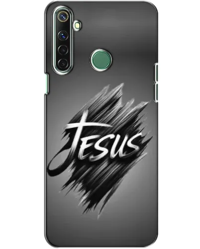 Чехол для Realme 6i с картинкой «Надпись Jesus Graffiti»
