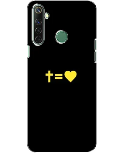 Чехол для Realme 6i с картинкой «Сердце и Крест»