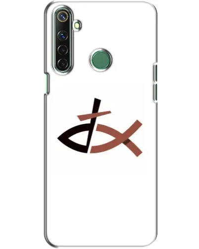 Чехол для Realme 6i с картинкой «Рыба и крест»