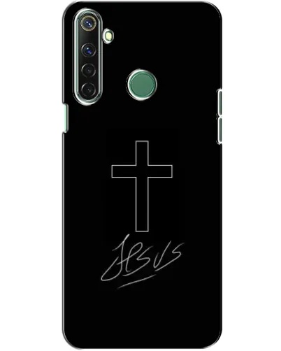 Чехол для Realme 6i с картинкой «Графический крест Jesus» Чехол для Realme 6i с картинкой «Графический крест Jesus»