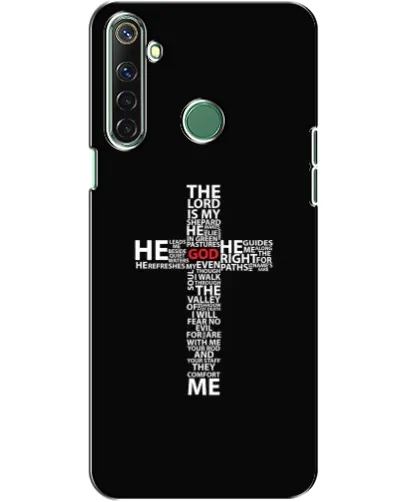 Чехол для Realme 6i с картинкой «Текстовый крест» Чехол для Realme 6i с картинкой «Текстовый крест»