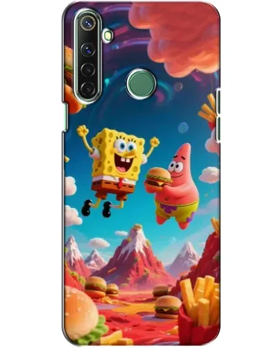 Чехол для Realme 6i с картинкой «Космический фастфуд»