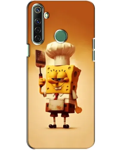 Чехол для Realme 6i с картинкой «Губка Боб повар»