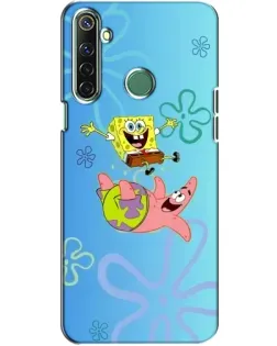 Чехол для Realme 6i с картинкой «Спанч Боб и Патрик»