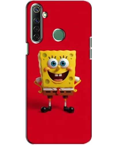 Чехол для Realme 6i с картинкой «Спанч Боб на красном»