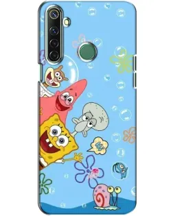 Чехол для Realme 6i с картинкой «Веселые пузырьки»