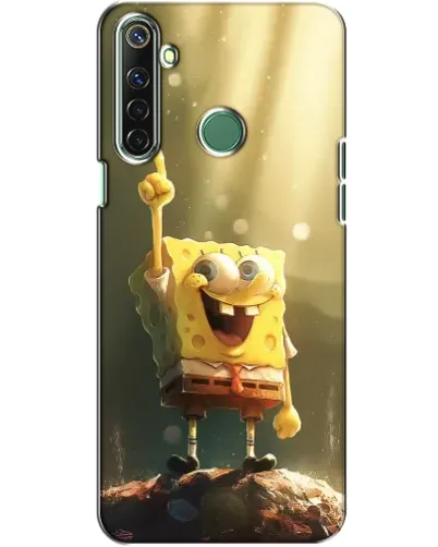 Чехол для Realme 6i с картинкой «Сияющий Спанч Боб»