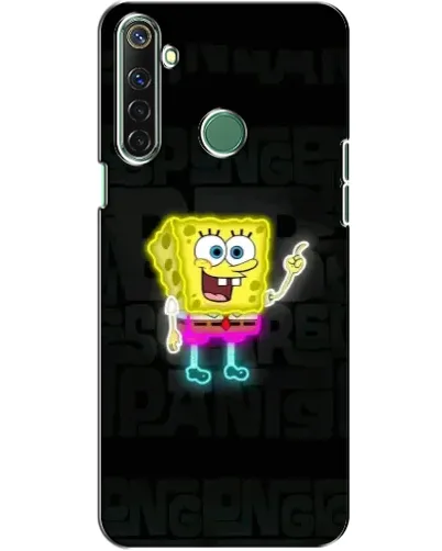 Чехол для Realme 6i с картинкой «Неоновый Губка Боб»
